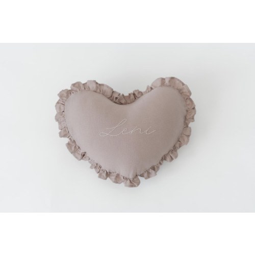 Personalized Heart Pillow | Custom Embroidered Name Pillow