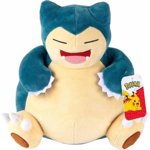 Pokemon Snorlax Plush- Officially Licensed - Generation One - Authentic Large 12-inch Soft Stuffed Animal Toy Figure - Gift for Kids, Boys, Girls - 2+