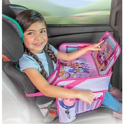 Minnie Mouse Kids Travel Tray for Car, Toddler Car Seat Tray for Travel, Car Trays for Kids Roadtrip Essentials & Activities