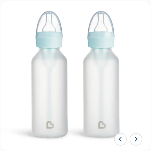 Bond™ Silicone Glass Bottle 4oz or 8oz, 2pk | Munchkin