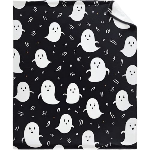 Halloween Ghosts Baby Blanket Gifts Super Soft Swaddle Newborn Cozy Baby Receiving Blanket Stroller Throw Blanket for Crib 40x30 XSmall for Puppy