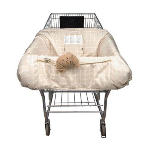 Boppy Shopping Cart Cover - Cute Almond Croissant