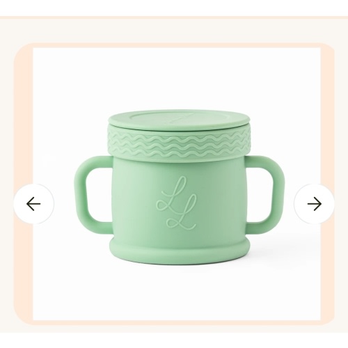 Coastal Cup: Nontoxic Toddler Snack Cup – Soft Silicone With Lid