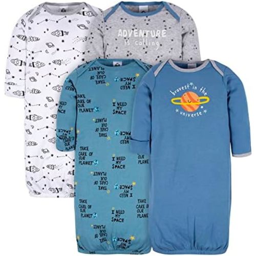 Gerber Baby Boy and Girls 4-Pack Sleeper Gown
