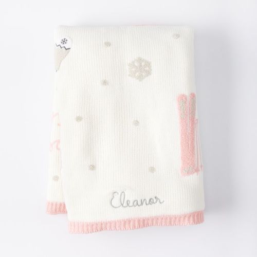 Knit Sherpa Baby Blanket