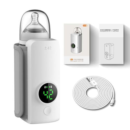 Fast Heating Portable Bottle Warmer,Travel-Easy,18W Fast Charging,6-Speed Temperature Control,Locked-in Nutrition,360 Degree Wrap Even Warming,Ensuring Baby Needs