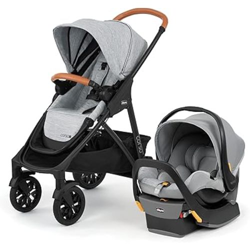 Chicco Modular Travel System - Corso LE Stroller, KeyFit 35 Infant Car Seat and Base - Stroller and Car Seat Combo in Veranda/Grey