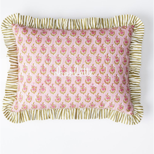 Block Print Boudoir Pillow Cover | Mark and Graham