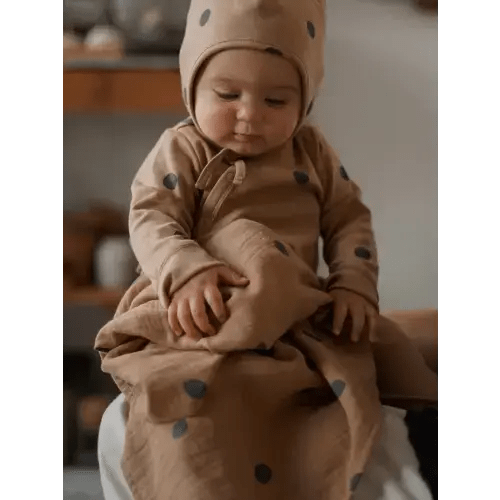 Gold Dots Muslin | Organic Zoo