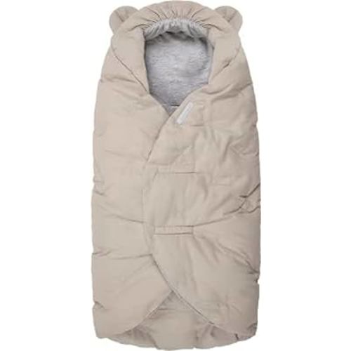 7AM Enfant Baby Car Seat - Nido Quilted Baby carier Cover, Hooded Soft Plush Lining, Stroller | (Brush, Small 0-6M)