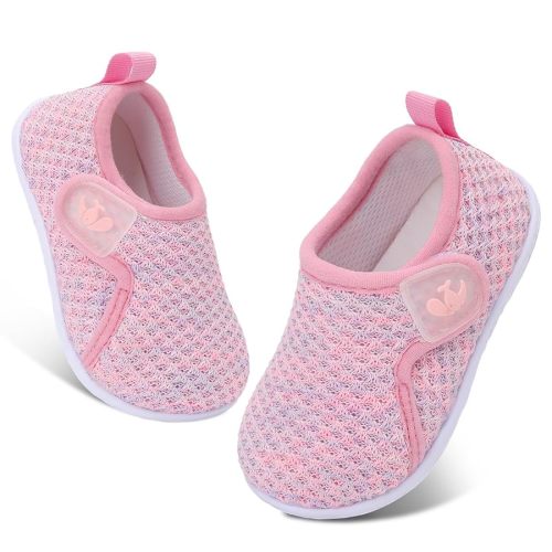 FEETCITY Baby Boys Girls First Walking Shoes Infant Sneakers Crib Shoes Breathable Lightweight Slip On Shoes