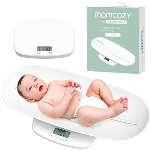 Momcozy Baby Scale, Multi-Function Scale for Toddler, Children, Pet, Adult, Removable Scales for Body Weight & Height Measurement, Perspectives Switch,5 Units,Digital LED Screen,Auto-Off, Up to 330lb - Large