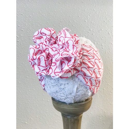 Baseball Baby Girl Messy Bow Headwrap, Baseball Headband, Baby Shower Gift Messy Bow, Toddler Head Wrap with Big Bow