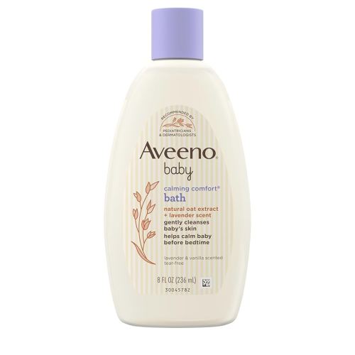 Aveeno Baby Calming Comfort Bath & Body Wash with Relaxing Lavender & Vanilla Scents & Natural Oat Extract, Tear-Free Formula, Paraben-, Phthalate- & Soap-Free, 8 fl. oz