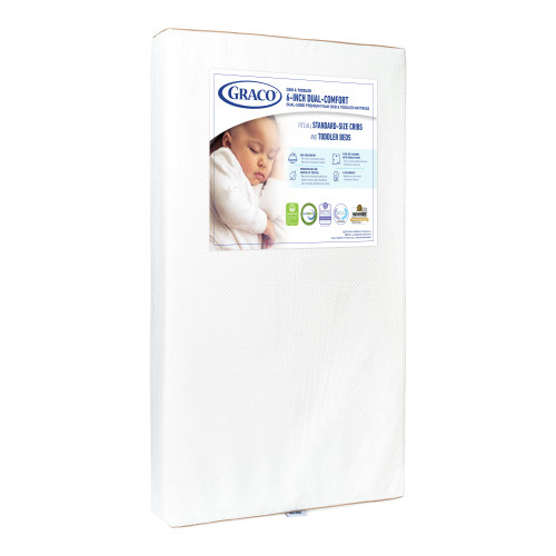 Graco Dual-Comfort 6-inch Foam Crib and Toddler Bed Mattress