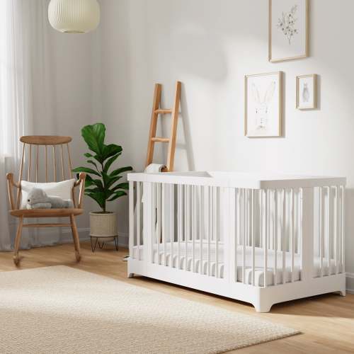 Newton Nest Convertible Crib - White