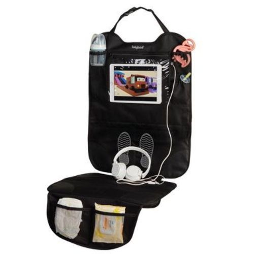 Lulyboo Auto Seat Protector and Car Seat Organizer - Black