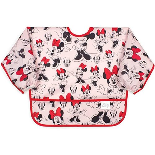 Bumkins Sleeved Bib Baby Bib, Toddler Bib, Smock, Waterproof Fabric, Fits Ages 6-24 Months