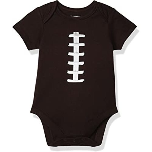 The Children's Place unisex-baby Short Sleeve 100% Cotton Football Bodysuit