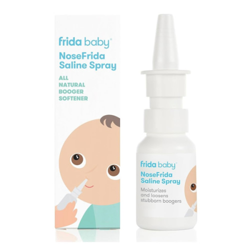 Frida Baby NoseFrida Saline Mist Spray, Baby Saline Nasal Spray Decongestant for Allergy Relief and Congestion Relief to Soften Nasal Passages, 0.68 fl oz