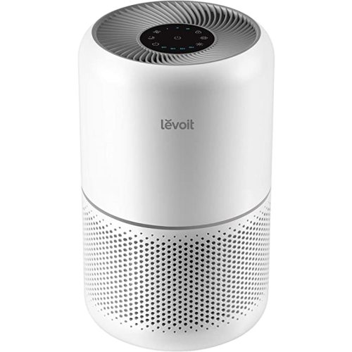 LEVOIT Air Purifier for Home Allergies Pets Hair in Bedroom, Covers Up to 1095 ft² by 45W High Torque Motor, 3-in-1 Filter with HEPA Sleep Mode, Remove Dust Smoke Pollutants Odor, Core300-P, White