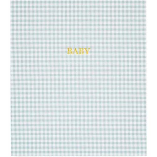 Sugar Paper x Maisonette Baby Book, Blue Gingham