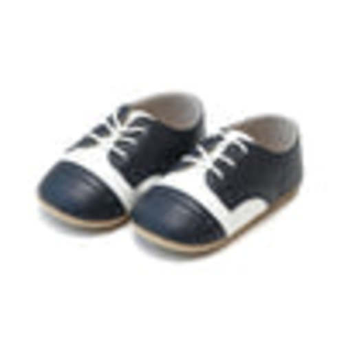 Bentley Napa Leather Derby Saddle Crib Shoe (Infant) – L'Amour Shoes