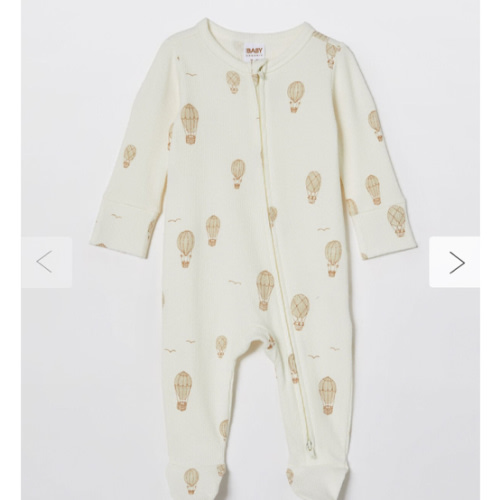 Organic Pointelle Zip All In One Romper