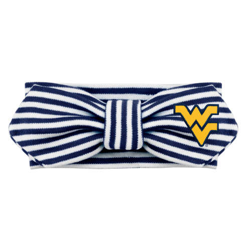 West Virginia Mountaineers Striped Hair Knot | College Baby