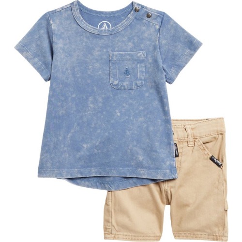 Baby T-Shirt & Cargo Shorts Set, 12M, Blue