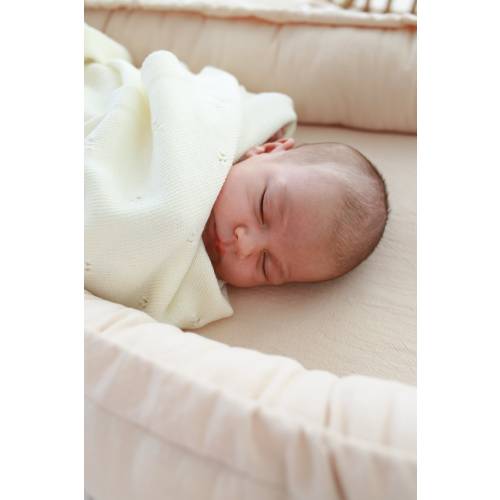 Soft Merino Wool Baby Blanket – 100% Wool – Handmade