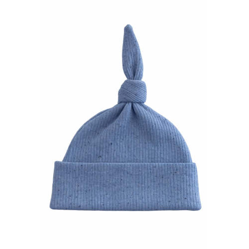 Blue Speckle / Organic Ribbed Beanie