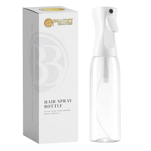Spray Bottle – Continuous Mister Spray Bottle (Clear, 18.6oz/500ml) "11" H x 2.6" L