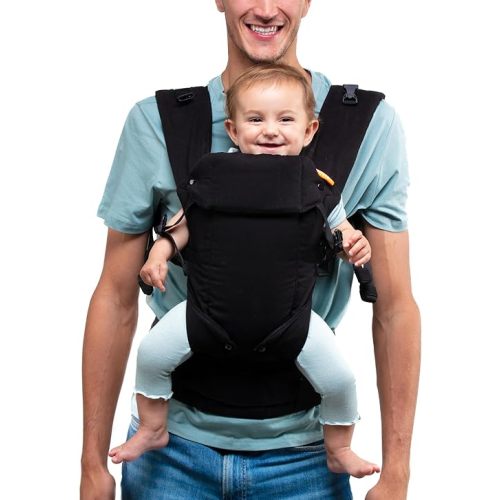 Beco Baby Carrier Gemini Newborn to Toddler - Front, Back and Hip Seat Carrier, Baby Carrier Backpack & Baby Front Carrier with Adjustable Seat, Ergonomic Baby Holder Carrier 7-35lbs (Metro Black)
