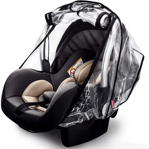 Car Seat Rain Cover,Food Grade EVA,Universal Car Seat Rain,Waterproof, Windproof Protection,Protect from Dust Snow,Rain Cover Features Quick-Access Zipper Door and Side Ventilation