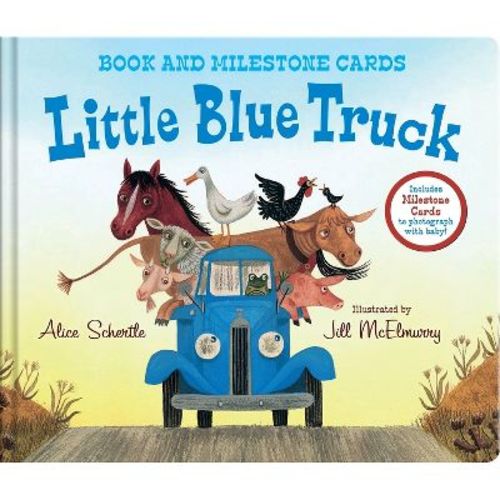 Little Blue Truck Milestone Edition - by Alice Schertle (Board Book)