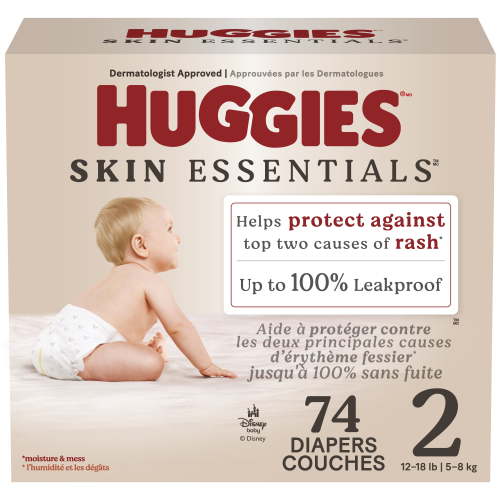 Huggies Skin Essentials Baby Diapers, Size NB-6, 84-42 Count, Size NB-6 | 84-42 Count - Walmart.ca