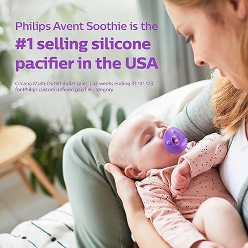 Philips Avent Soothie Pacifier 0-3m, blue/blue, 4 pack, SCF190/43 - 0-3 Months - Blue/Blue