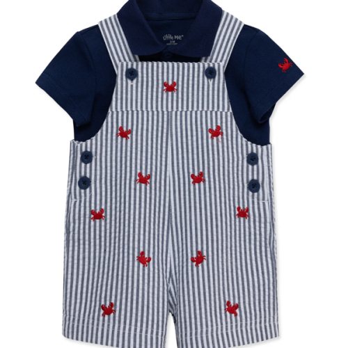 Crab Woven Shortall Set (3M-12M)