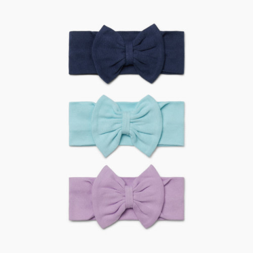 Small Story 3 Pack Headbands - Blue Range, 0-6 M