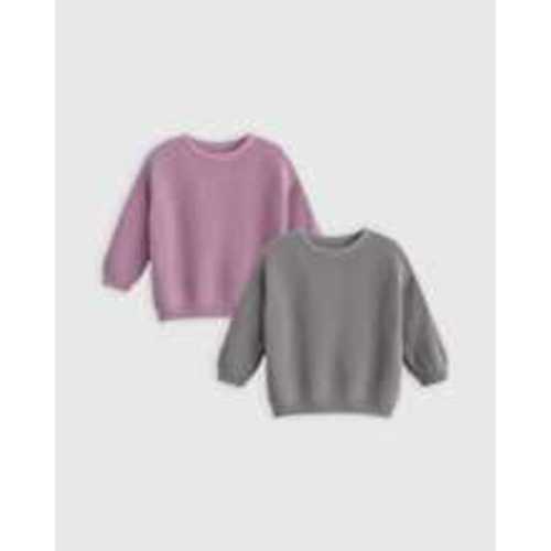 100% Organic Cotton Fisherman Tunic Sweater 2-Pack