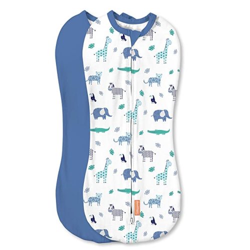 Amazon.com: SwaddleMe by Ingenuity Pod - Size Newborn, 0-2 Months, 2-Pack (Safari Dreams) : Baby