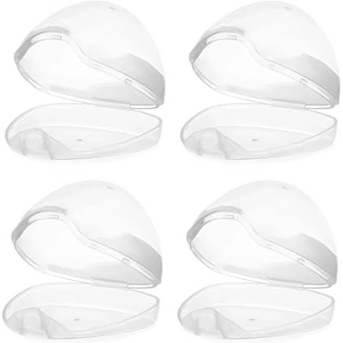 PandaEar 4 Pack Baby Pacifier Holder Case| Soother Holder Pacifier Case Attache Suce for Diaper Bag| Soother Case Pacifier Pouch Organizer| Universal Accessories Holders| BPA Free