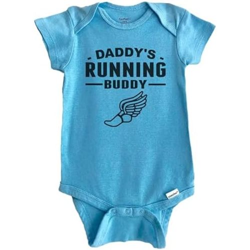 Really Awesome Shirts Daddy's Running Buddy Baby Bodysuit (100% Cotton)