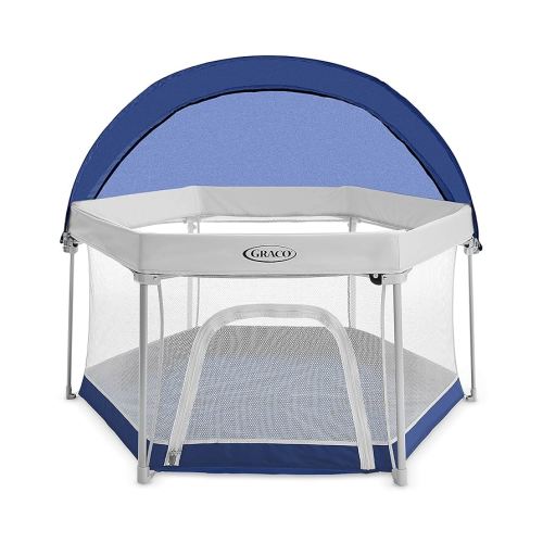 Graco Pack 'n Play LiteTraveler LX Playard Outdoor and Indoor Playspace with Compact Fold UV Canopy