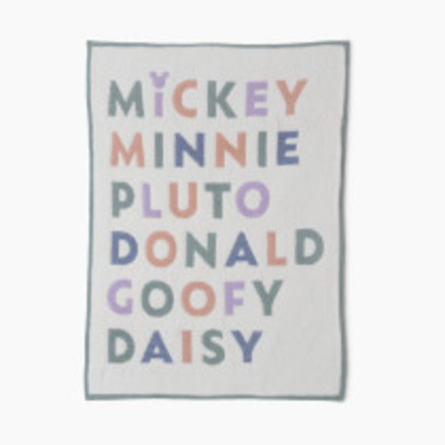 Barefoot Dreams CozyChic Disney Mickey & Friends Stroller Blanket - Cream