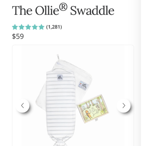 The Ollie® Swaddle | Award-Winning Baby Swaddle for Newborn Sleep | Baby Registry Favorite