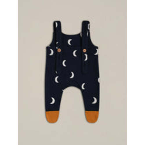 Navy Midnight Footed Salopettes | Organic Zoo