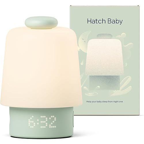 Hatch Baby Sound Machine, Night Light | Hatch Baby Model | Sleep Support | Registry Essential, Routine Builder, Time-to-Rise Alarm Clock, White Noise, Nursery Stories, Toddler Kids (Wi-Fi), Mint