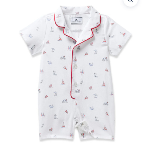 Baby's Twill Summer Romper in Coastal Charms